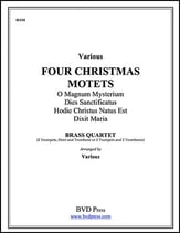 FOUR CHRISTMAS MOTETS BRASS QUARTET P.O.D. cover